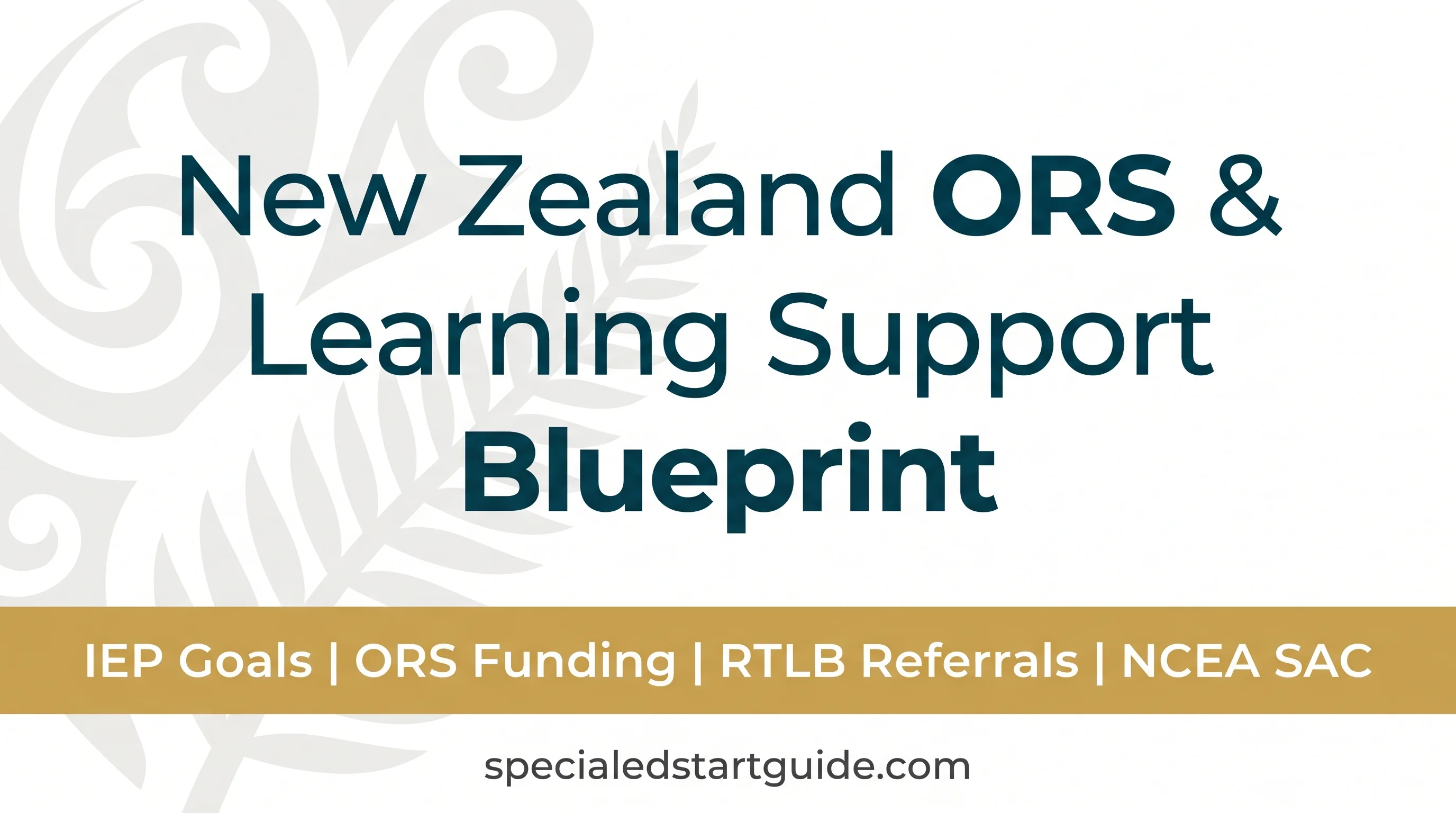New Zealand ORS & Learning Support Blueprint — IEP Goals, ORRS Funding, and SENCO Advocacy That Works