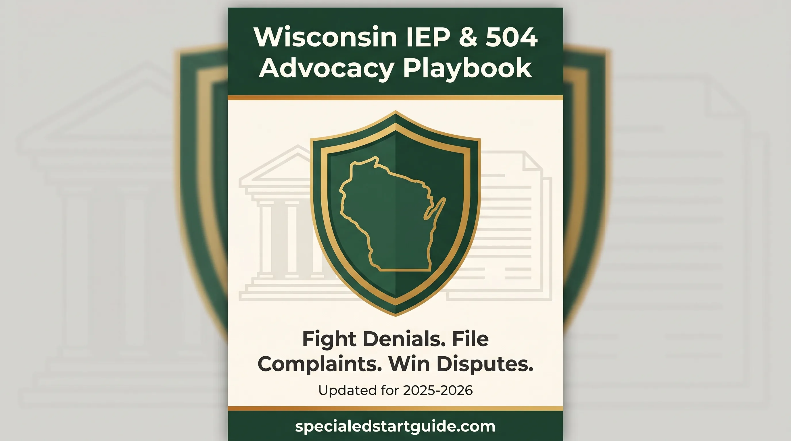 Wisconsin IEP & 504 Advocacy Playbook — Fight Denials, File DPI Complaints, Win Due Process